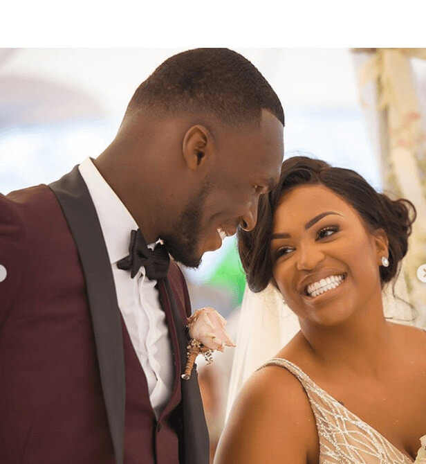 Fortune Benteke And Husband Christian On Their Wedding